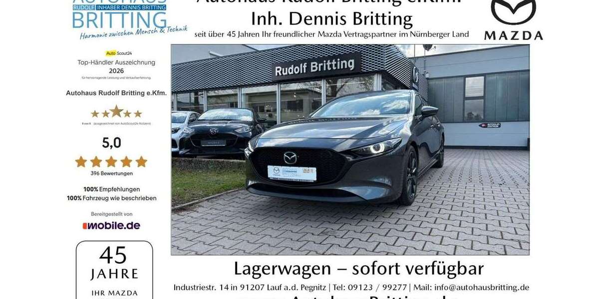 Mazda 3 74.500 km 20.890 &euro; Lauf an der Pegnitz 91207