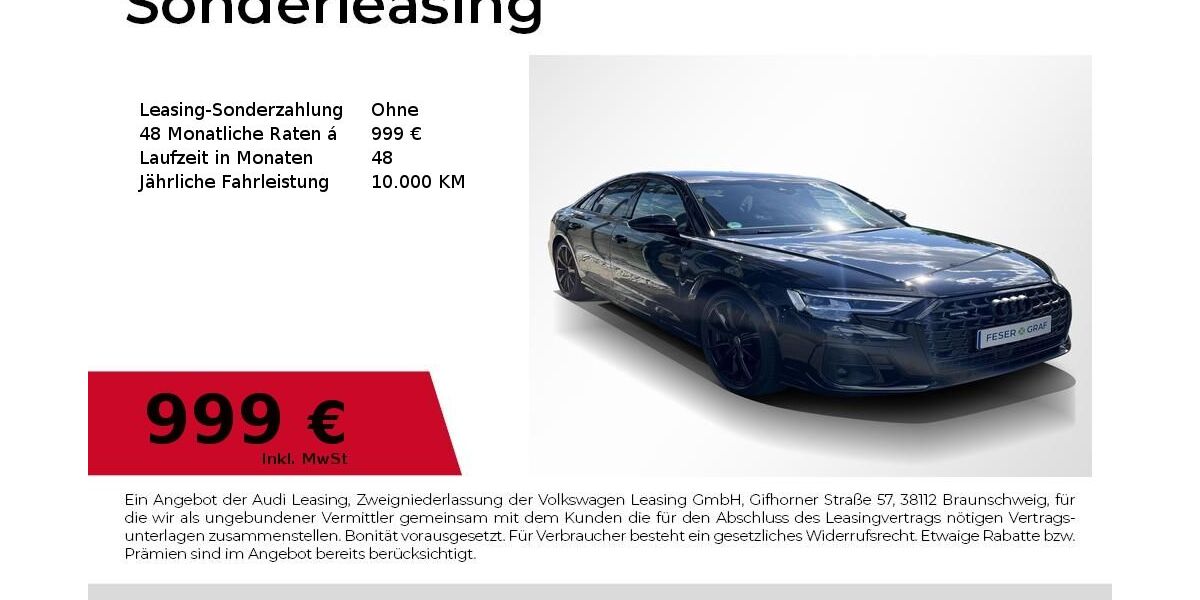 Audi A8 14.750 km 93.980 &euro; Fürth 90763