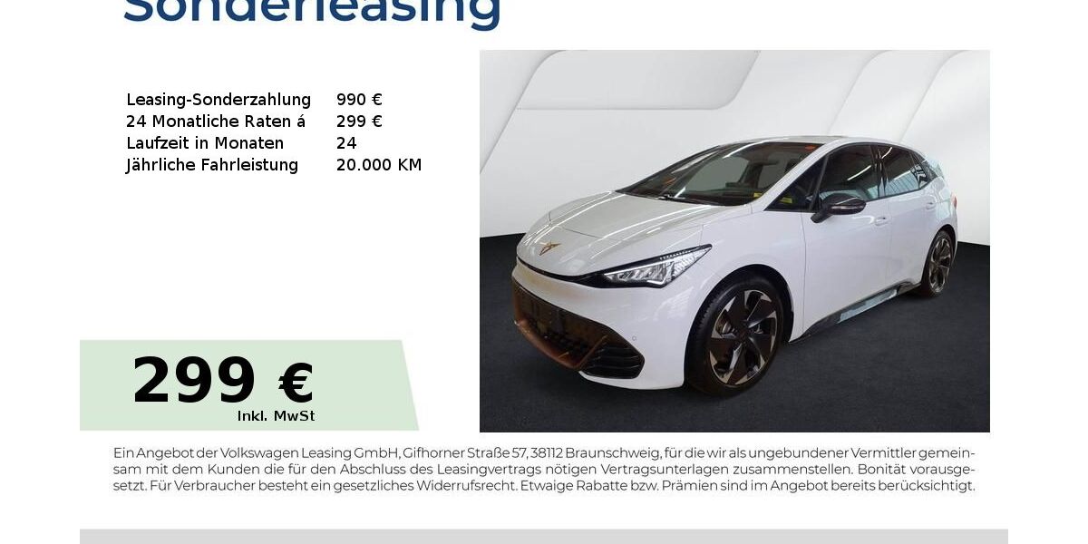 Cupra Born 11.900 km 34.450 &euro; Schwabach 91126