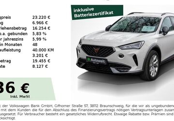 Cupra Formentor 33.250 km 23.220 &euro; Nürnberg 90431