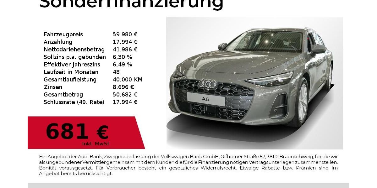 Audi A6 3.000 km 59.980 &euro; Nürnberg 90411
