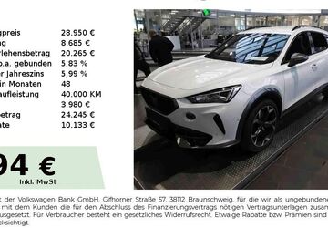 Cupra Formentor 26.850 km 28.950 &euro; Nürnberg 90431