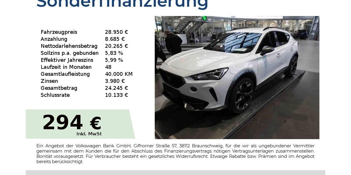 Cupra Formentor 26.850 km 28.950 &euro; Nürnberg 90431
