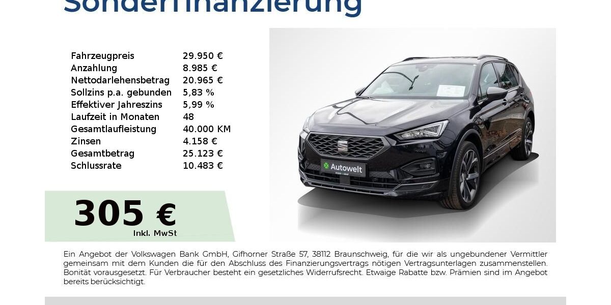 Seat Tarraco 103.950 km 29.440 &euro; Nürnberg 90431