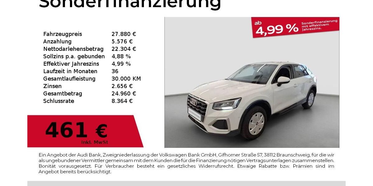 Audi Q2 15.884 km 27.880 &euro; Nürnberg 90441