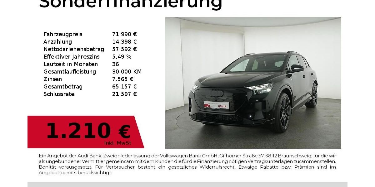 Audi Q4 5.000 km 71.990 &euro; Nürnberg 90441
