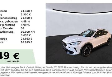 Cupra Formentor 29.150 km 23.950 &euro; Lauf an der Pegnitz 91207