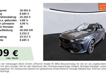 Cupra Formentor 22.750 km 28.950 &euro; Nürnberg 90441