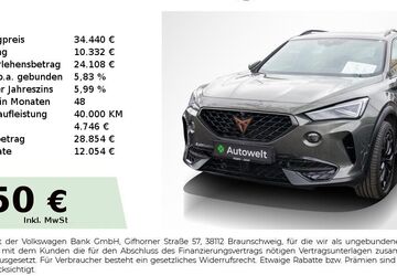 Cupra Formentor 21.150 km 34.440 &euro; Nürnberg 90431