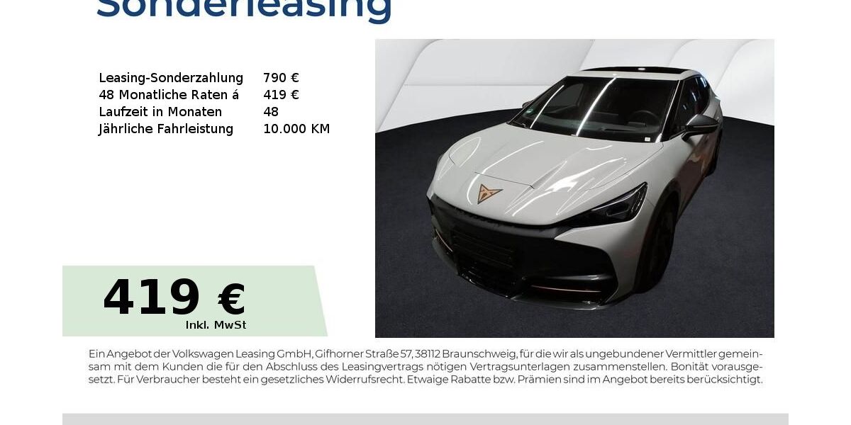 Cupra Tavascan 8.100 km 47.290 &euro; Lauf an der Pegnitz 91207