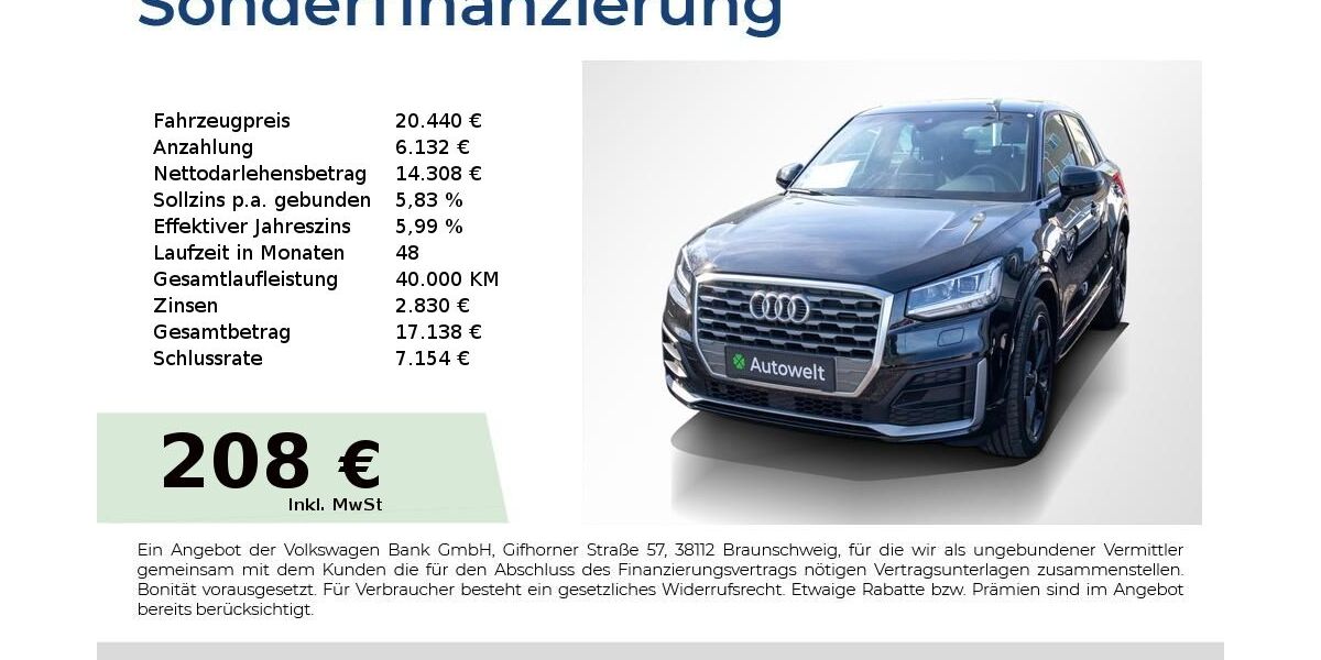 Audi Q2 69.550 km 20.440 &euro; Nürnberg 90431