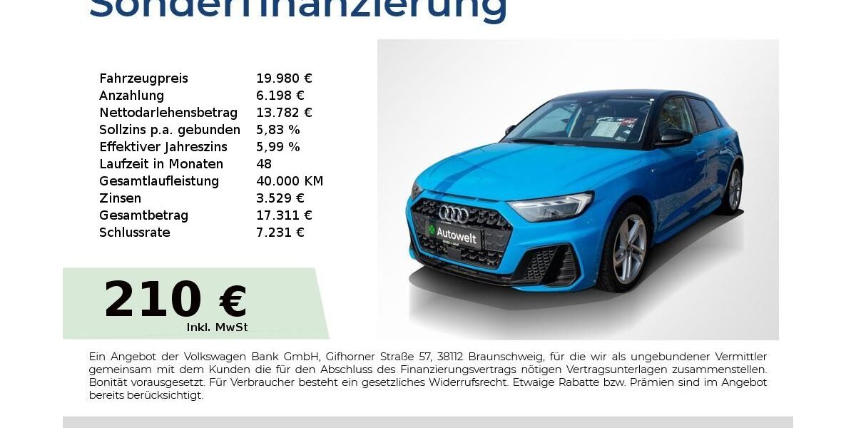 Audi A1 85.550 km 19.980 &euro; Nürnberg 90431