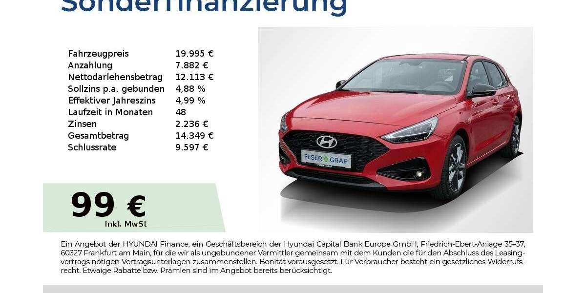 Hyundai i30 10.302 km 19.995 &euro; Fürth 90763