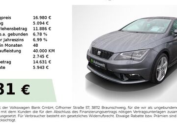 Seat Leon 88.650 km 16.980 &euro; Nürnberg 90431