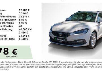 Seat Leon 92.150 km 16.550 &euro; Nürnberg 90431