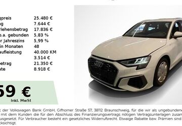 Audi A3 61.150 km 25.480 &euro; Nürnberg 90431