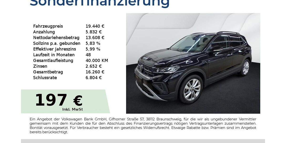 VW T-Cross 18.250 km 19.440 &euro; Nürnberg 90431