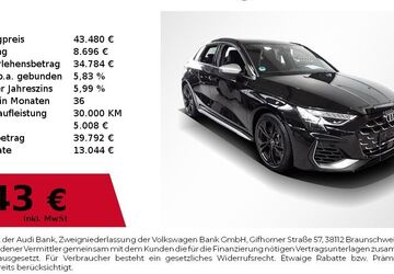 Audi S3 15.300 km 43.480 &euro; Nürnberg 90441