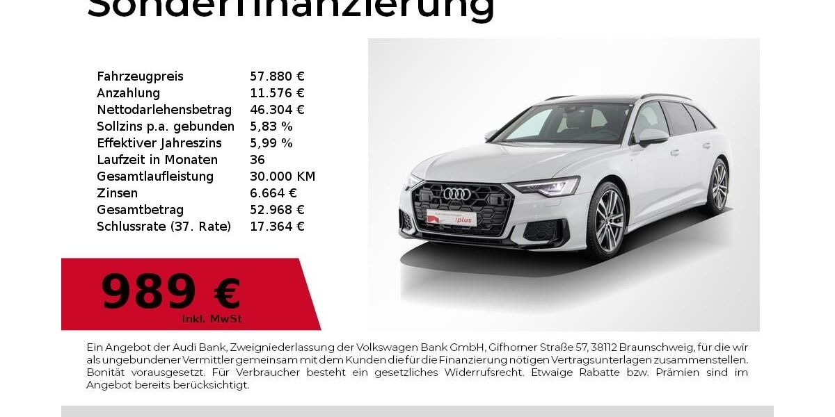 Audi A6 7.560 km 51.880 &euro; Nürnberg 90441