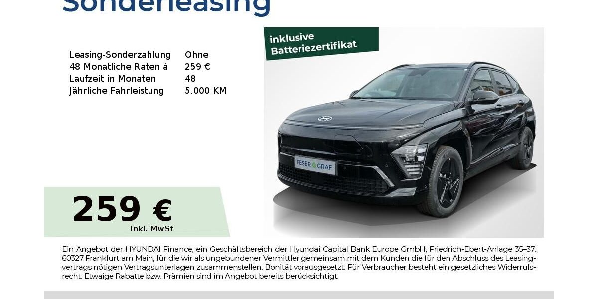 Hyundai KONA 2.642 km 32.990 &euro; Fürth 90763