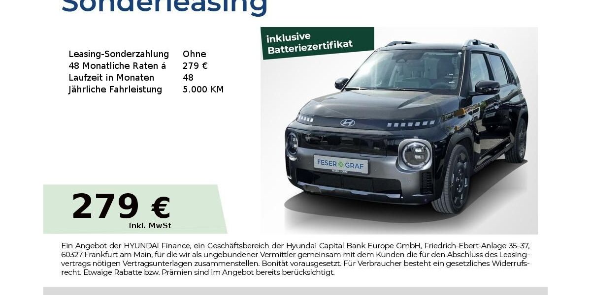 Hyundai INSTER 4.906 km 26.990 &euro; Fürth 90763