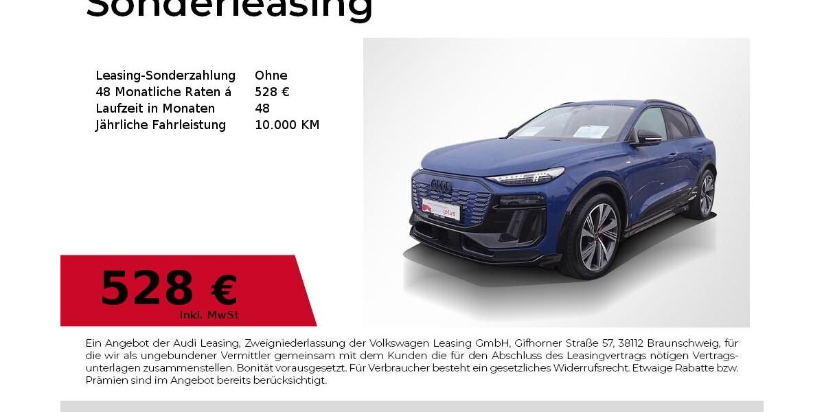 Audi Q6 e-tron 9.615 km 58.390 &euro; Erlangen 91058