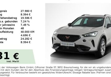 Cupra Formentor 38.650 km 27.980 &euro; Nürnberg 90441