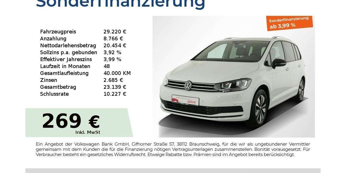 VW Touran 18.250 km 29.220 &euro; Nürnberg 90441