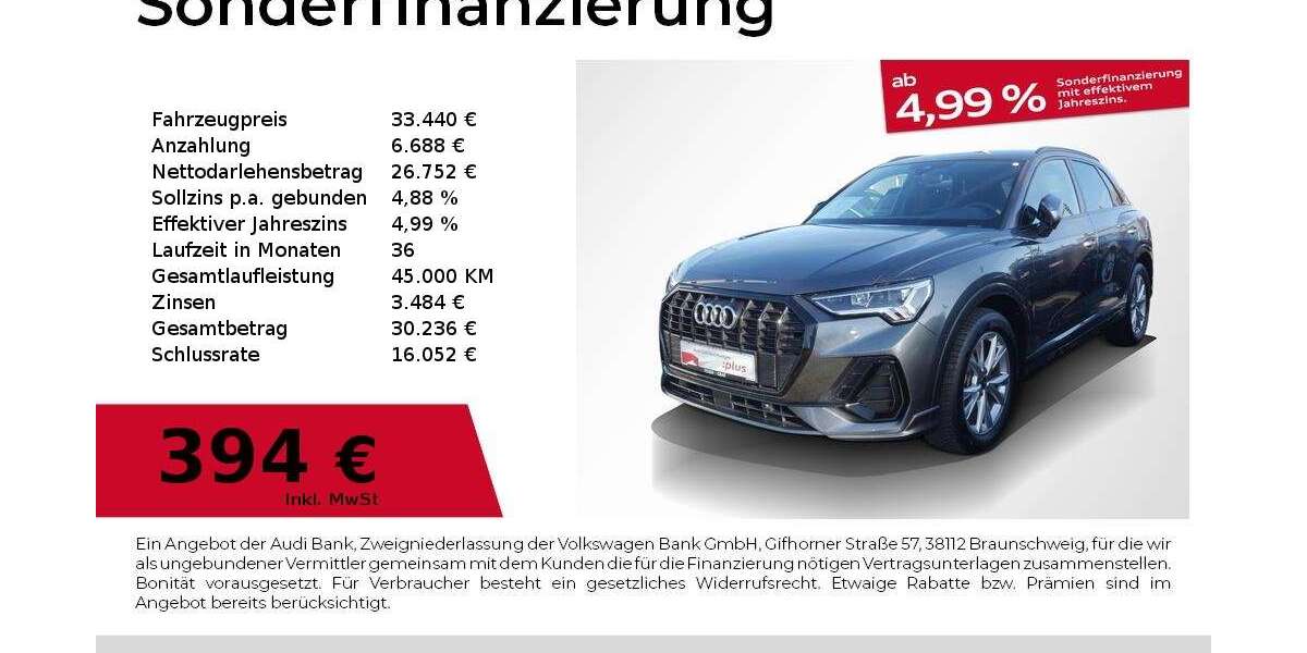 Audi Q3 16.245 km 33.440 &euro; Fürth 90763