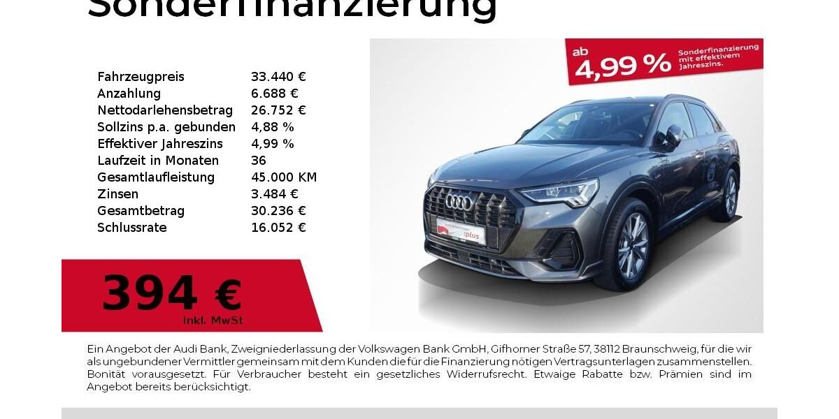 Audi Q3 16.245 km 33.440 &euro; Fürth 90763