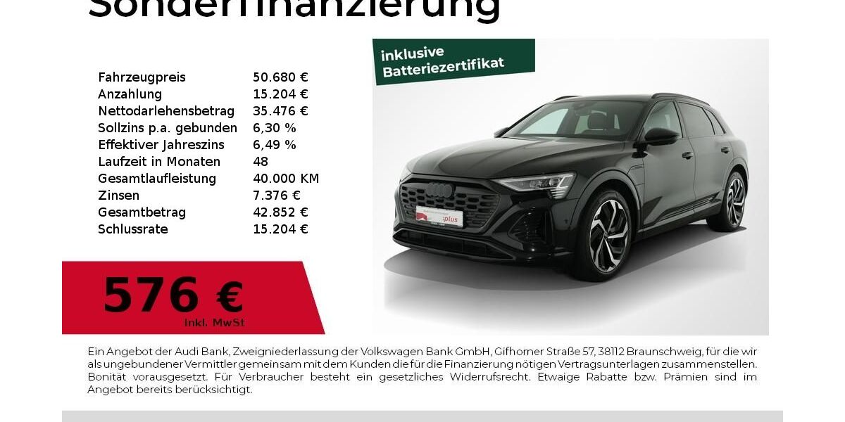 Audi Q8 e-tron 61.700 km 50.680 &euro; Nürnberg 90411