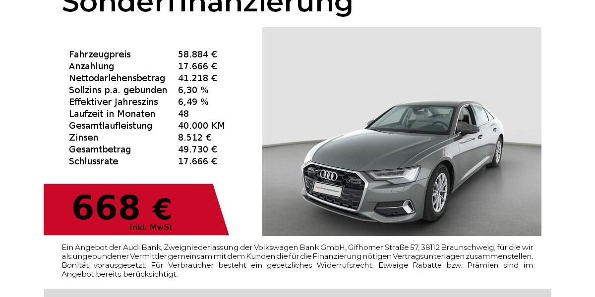 Audi A6 14.789 km 58.884 &euro; Nürnberg 90411