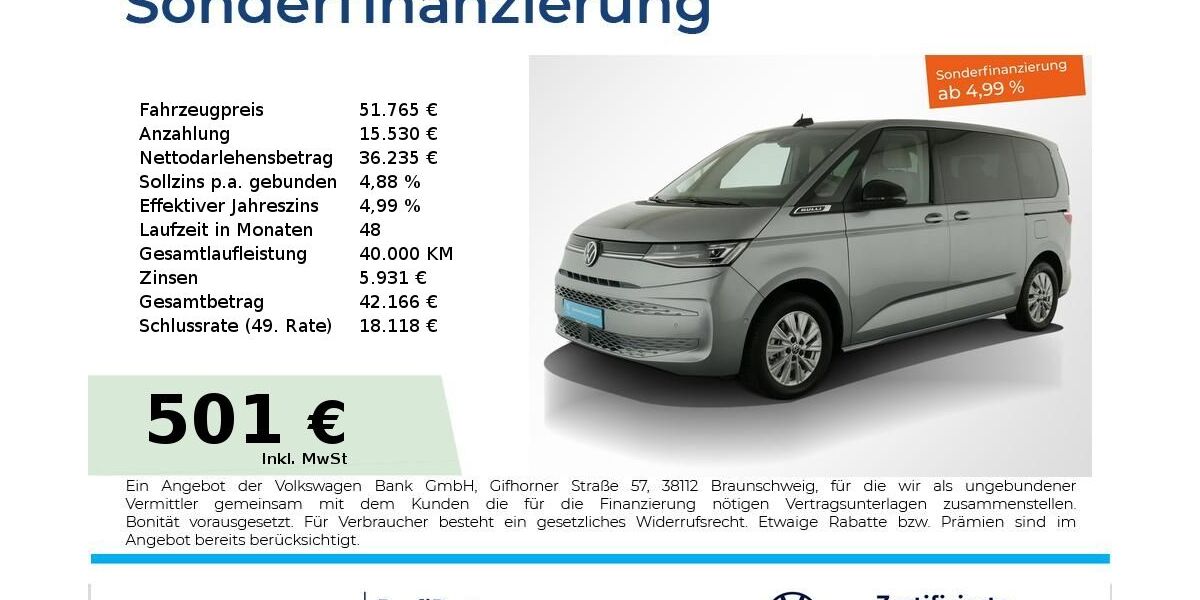 VW T7 Multivan 1.250 km 50.932 &euro; Nürnberg 90441