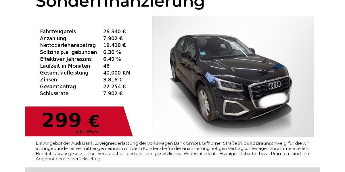 Audi Q2 38.300 km 26.340 &euro; Nürnberg 90411