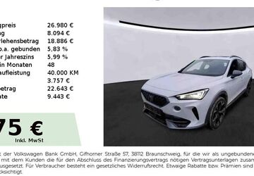 Cupra Formentor 36.150 km 26.980 &euro; Nürnberg 90431
