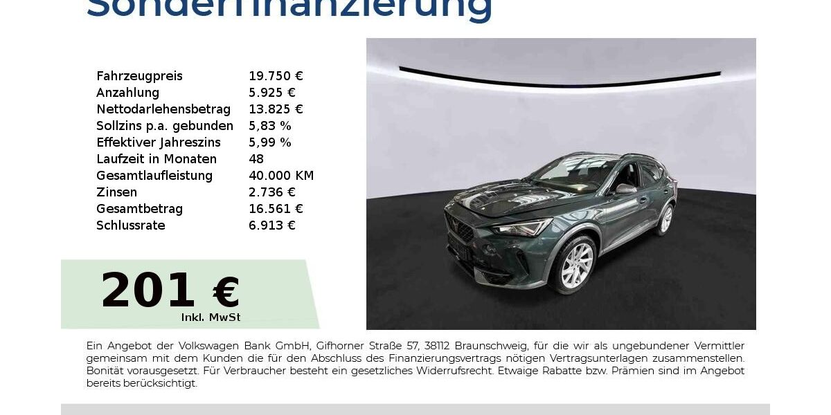 Cupra Formentor 116.950 km 19.750 &euro; Nürnberg 90431