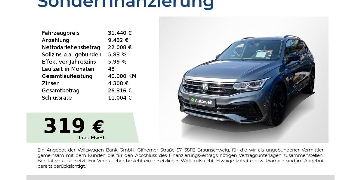 VW Tiguan Allspace 100.150 km 31.440 &euro; Nürnberg 90431