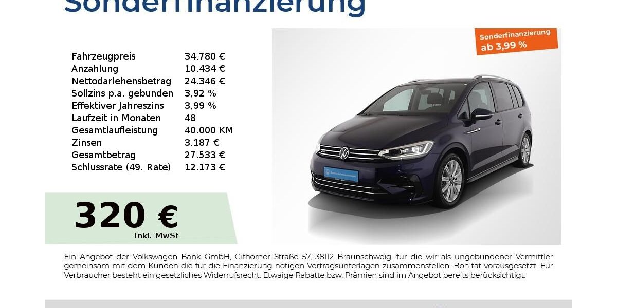 VW Touran 25.450 km 32.420 &euro; Nürnberg 90441