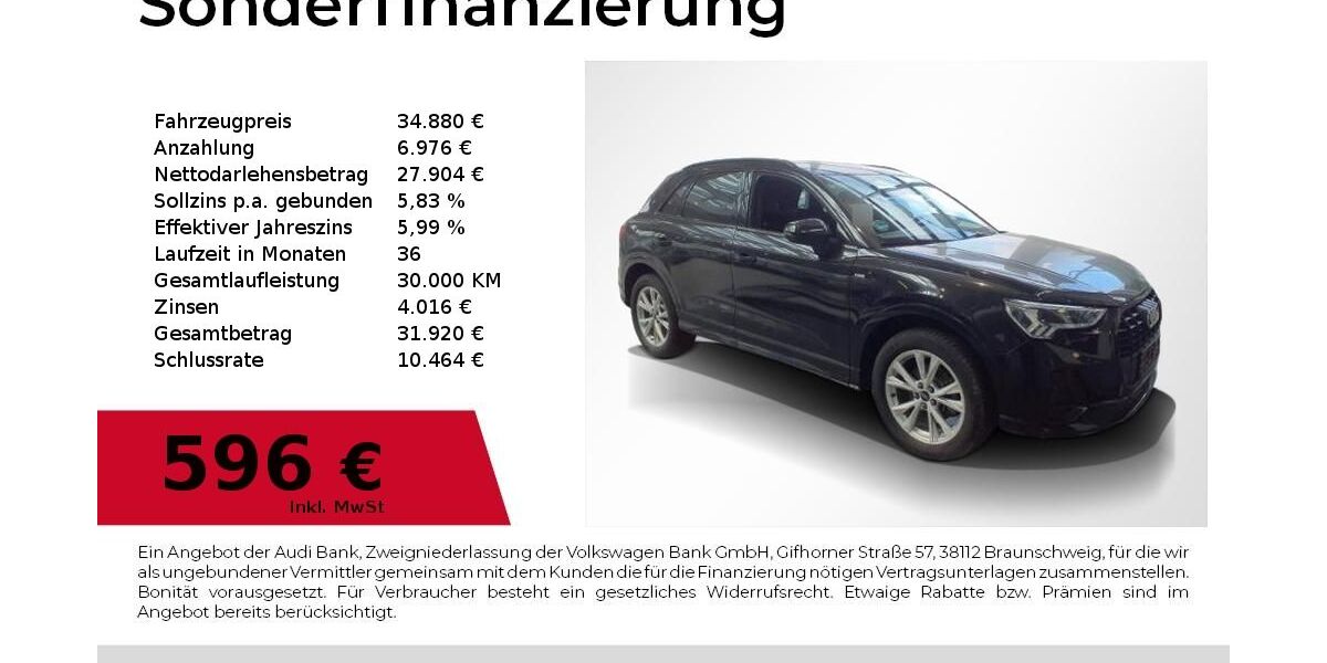 Audi Q3 14.150 km 34.880 &euro; Nürnberg 90441