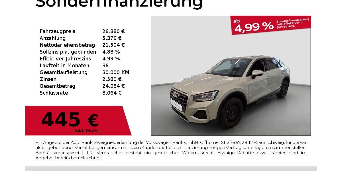 Audi Q2 15.970 km 26.880 &euro; Nürnberg 90441