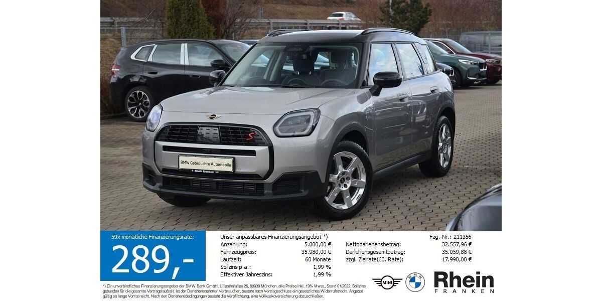 Mini Countryman S (Cooper) 25.362 km 35.880 &euro; Lauf an der Pegnitz 91207