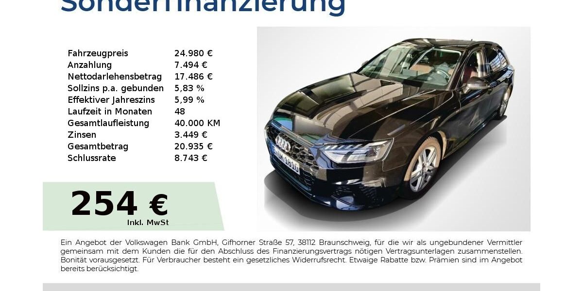 Audi A4 133.350 km 24.980 &euro; Nürnberg 90431