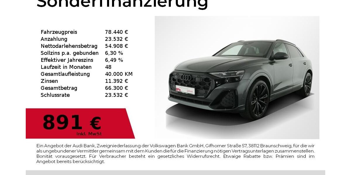 Audi Q8 31.990 km 76.440 &euro; Nürnberg 90411