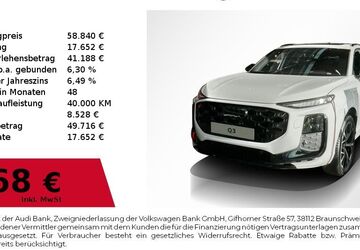 Audi Q3 3.000 km 58.840 &euro; Nürnberg 90411