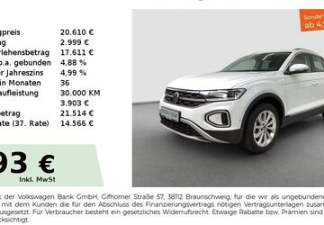 VW T-Roc 42.896 km 20.190 &euro; Fürth 90763