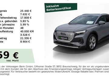 Audi Q4 e-tron 119.850 km 23.940 &euro; Nürnberg 90431