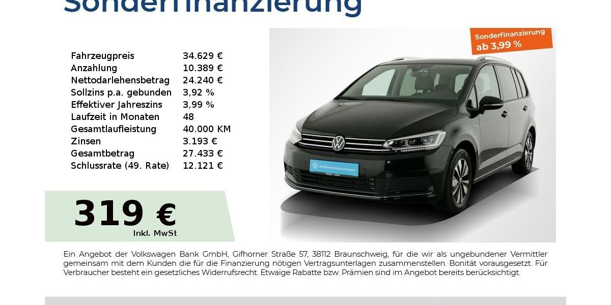 VW Touran 26.250 km 32.440 &euro; Nürnberg 90441