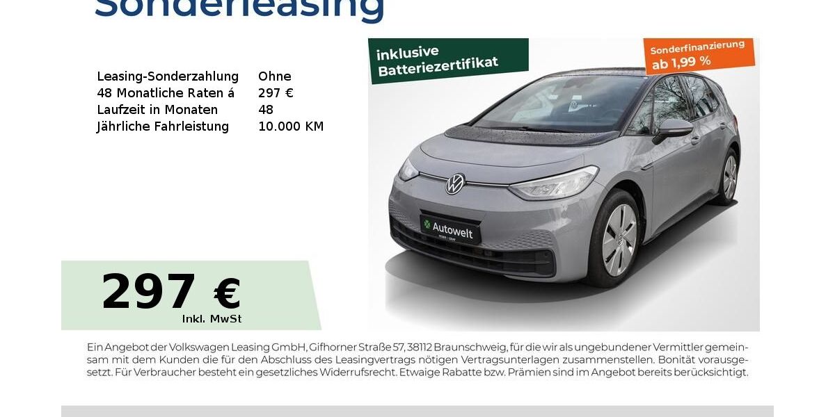 VW ID.3 61.450 km 20.640 &euro; Forchheim 91301