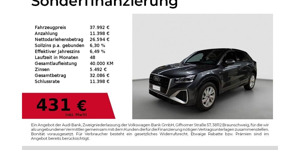 Audi Q2 8.200 km 37.992 &euro; Nürnberg 90411