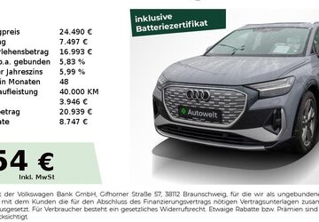 Audi Q4 e-tron 149.750 km 24.490 &euro; Nürnberg 90431